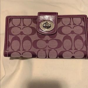 Purple coach wallet .....$100
